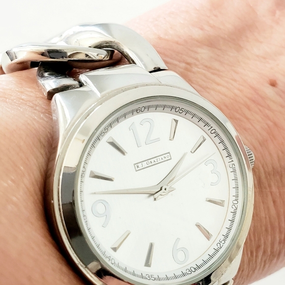 R J Graziano Silver Watch - Picture 6 of 8